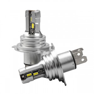 SET 2 BUC BEC LED H4 MINI 6500K 3600LM 45W 12V