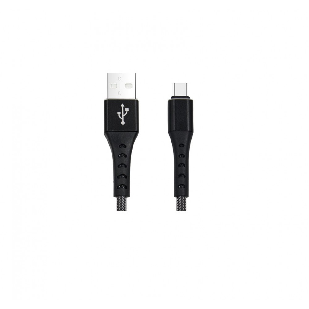 CABLU DATE INCARCARE FISH FAST CHARGE 3.0 USB LA TYPE-C 1M 3A NEGRU
