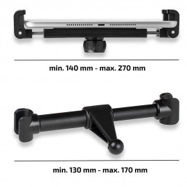 SUPORT TABLETA PE TETIERA 4,7 - 13 INCHI REGLABIL SI AJUSTABIL 360 GRADE HEYNER