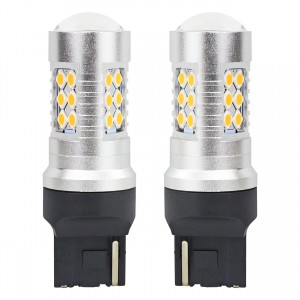 SET 2 BUC BEC LED CANBUS 7440 WY21W BEC PORTOCALIU..