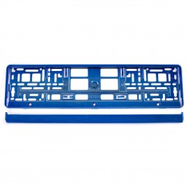 SET 2 BUC SUPORT NUMAR INMATRICULARE ALBASTRU METALIZAT