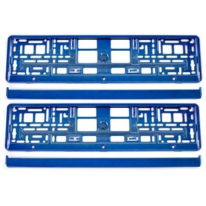 SET 2 BUC SUPORT NUMAR INMATRICULARE ALBASTRU META..