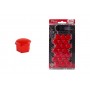 Set 21 bucati capace prezoane 17 mm rosii