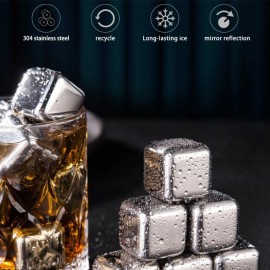 SET 4 CUBURI GHEATA PENTRU RACIREA BAUTURILOR, INOX , REUTILIZABILE CU CUTIE DE DEPOZITARE