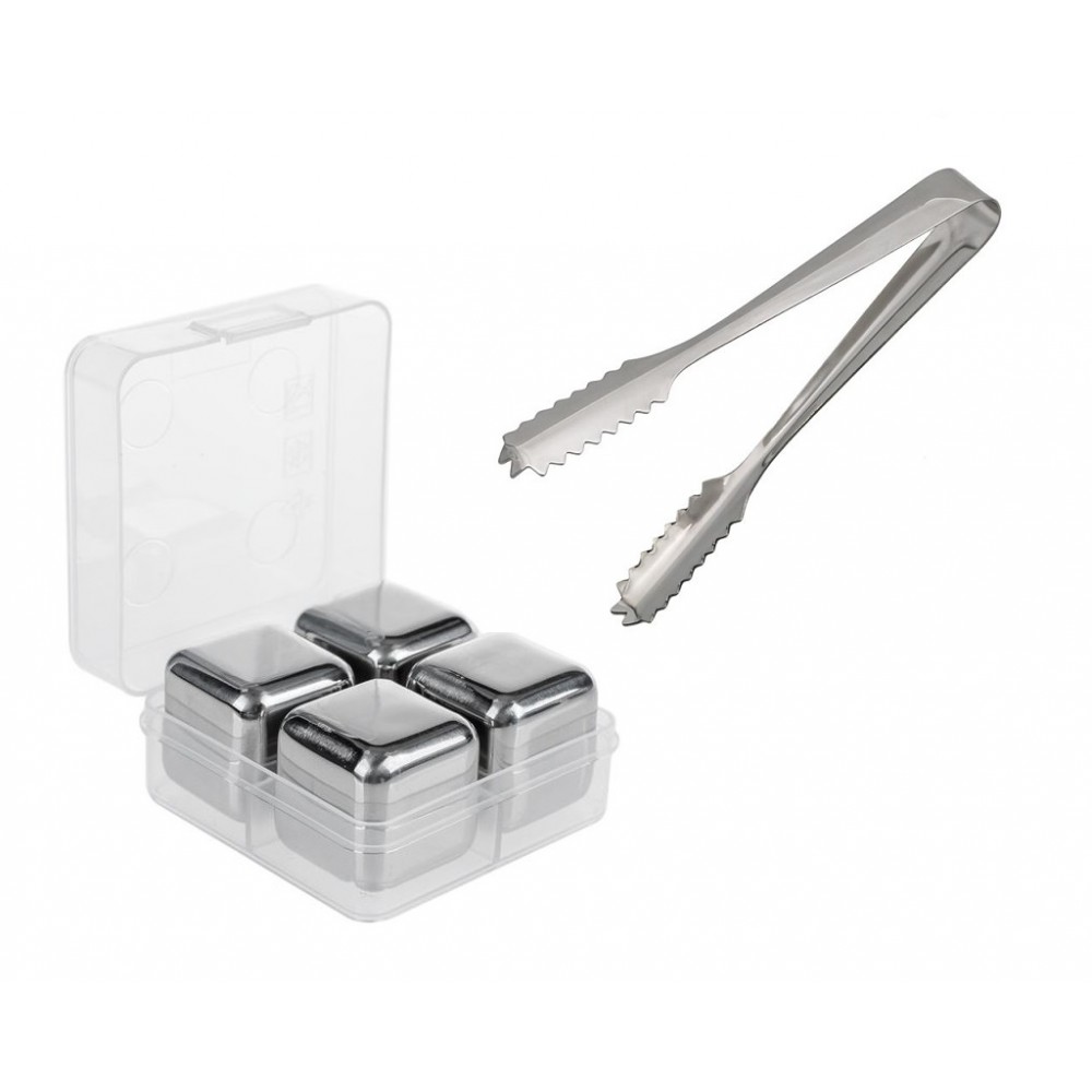 SET 4 CUBURI GHEATA PENTRU RACIREA BAUTURILOR CU CLESTE INOX , REUTILIZABILE CU CUTIE DE DEPOZITARE
