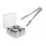 SET 4 CUBURI GHEATA PENTRU RACIREA BAUTURILOR CU CLESTE INOX , REUTILIZABILE CU CUTIE DE DEPOZITARE