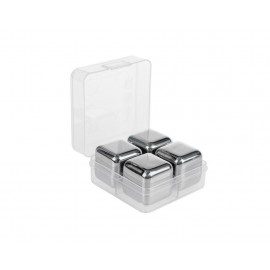 SET 4 CUBURI GHEATA PENTRU RACIREA BAUTURILOR, INOX , REUTILIZABILE CU CUTIE DE DEPOZITARE