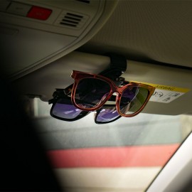 SUPORT AUTO PENTRU 2 PERECHI DE OCHELARI TIP CLIP NEGRU CARBON