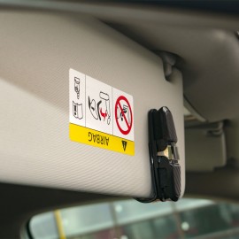 SUPORT AUTO PENTRU 2 PERECHI DE OCHELARI TIP CLIP NEGRU CARBON