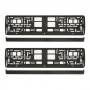 SET 2 BUC SUPORT NUMAR INMATRICULARE NEGRU CLASIC
