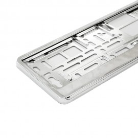 SET 2 BUC SUPORT NUMAR INMATRICULARE SILVER METALIZAT