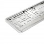 SET 2 BUC SUPORT NUMAR INMATRICULARE SILVER METALIZAT