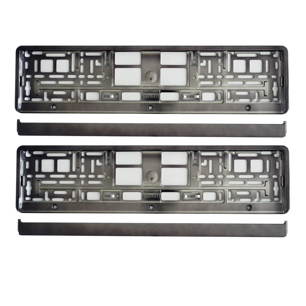 SET 2 BUC SUPORT NUMAR INMATRICULARE GRAFIT METALIZAT 