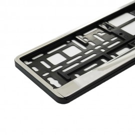 SET 2 BUC SUPORT NUMAR INMATRICULARE SILVER