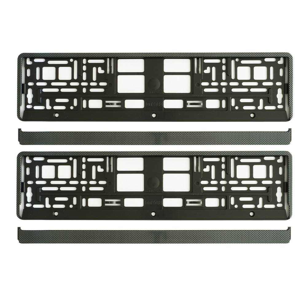 SET 2 BUC SUPORT NUMAR INMATRICULARE CARBON