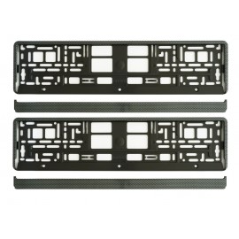 SET 2 BUC SUPORT NUMAR INMATRICULARE CARBON