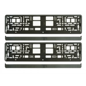 SET 2 BUC SUPORT NUMAR INMATRICULARE CARBON