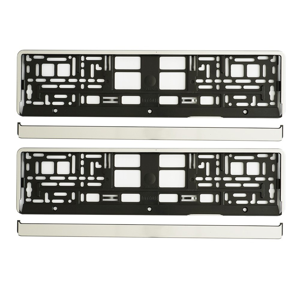 SET 2 BUC SUPORT NUMAR INMATRICULARE CROM PERLAT