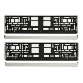 SET 2 BUC SUPORT NUMAR INMATRICULARE CROM