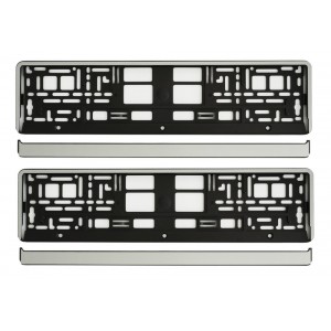 SET 2 BUC SUPORT NUMAR INMATRICULARE CROM