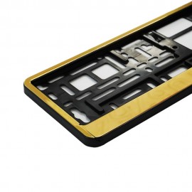 SET 2 BUC SUPORT NUMAR INMATRICULARE GOLD