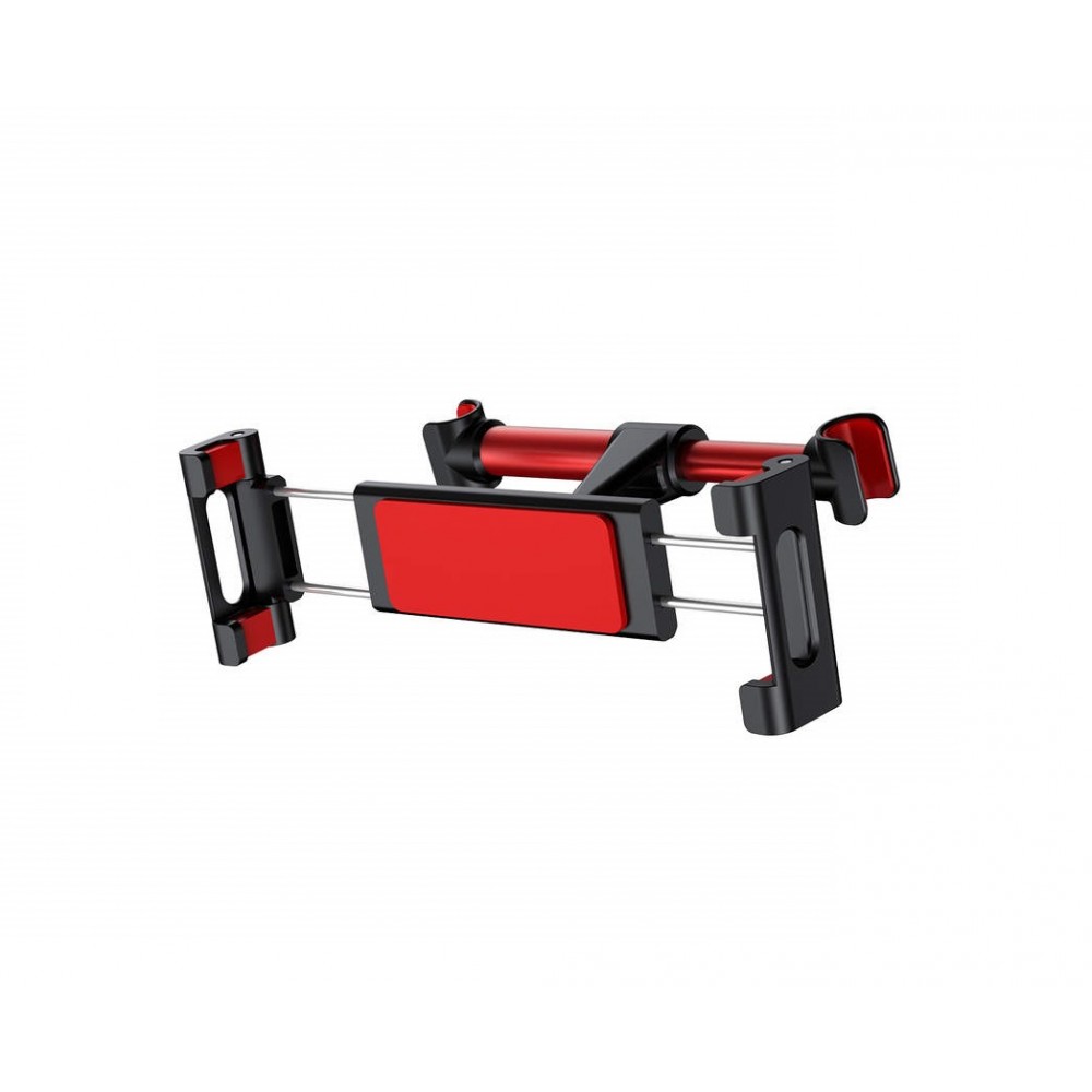 SUPORT TABLETA PE TETIERA DIN ALUMINIU ROSU REGLABIL SI AJUSTABIL 360 GRADE