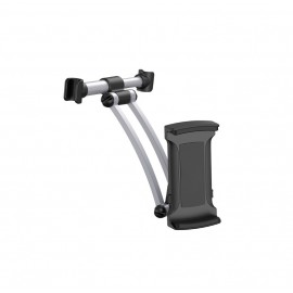 SUPORT TABLETA PE TETIERA DIN ALUMINIU REGLABIL SI AJUSTABIL 360 GRADE