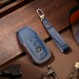 Husa protectie cheie auto din piele Premium Albastru compatibil Mercedes-Benz 3 Butoane Nabi Market ®