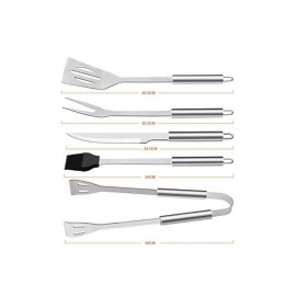 Set 25 ustensile pentru gratar, barbeque, otel inoxidabil