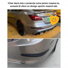 Set 2 buc protectie bara auto carbon premium 