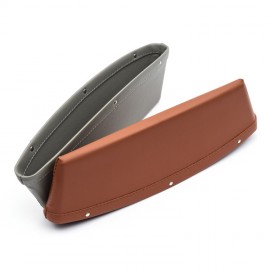 Organizator scaun auto pentru diverse intre bancheta si consola, universal, Maro
