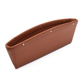 Organizator scaun auto pentru diverse intre bancheta si consola, universal, Maro