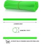Set 72 buc protectii spite pentru biciclete Verde, lungime 240mm