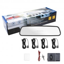  SENZORI PARCARE PNI ESCORT P03 B CU AFISAJ IN OGLINDA, CU 4 RECEPTORI ULTRASONICI, 25 MM, 12V