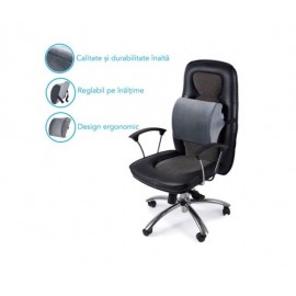 Perna lombara gri din spuma de memorie