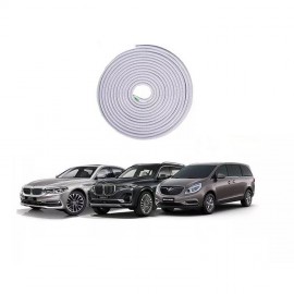 Rola cheder alba cu insertie metalica 5 metri, protectie usi auto