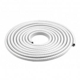 Rola cheder alba cu insertie metalica 5 metri, protectie usi auto