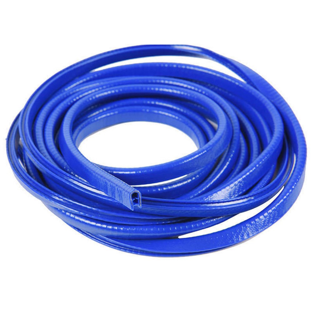 Rola cheder albastra cu insertie metalica 5 metri, protectie usi auto