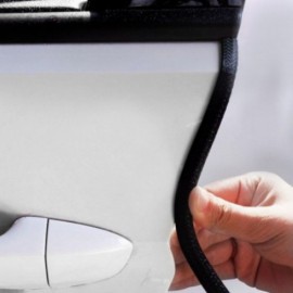 Rola cheder albastra cu insertie metalica 5 metri, protectie usi auto