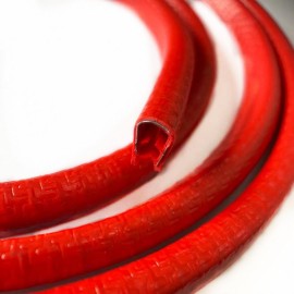 Rola cheder rosie cu insertie metalica 5 metri, protectie usi auto