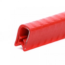 Rola cheder rosie cu insertie metalica 5 metri, protectie usi auto