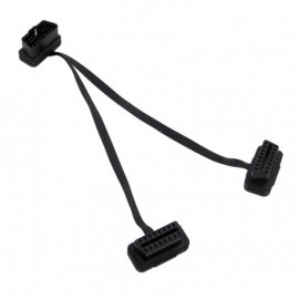 PRELUNGITOR CABLU ADAPTOR DIAGNOZA AUTO 2 IN 1 LA OBD2 16 PIN, 30CM