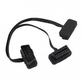 PRELUNGITOR CABLU ADAPTOR DIAGNOZA AUTO 2 IN 1 LA OBD2 16 PIN, 30CM