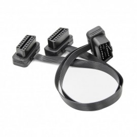 PRELUNGITOR CABLU ADAPTOR DIAGNOZA AUTO 2 IN 1 LA OBD2 16 PIN, 30CM